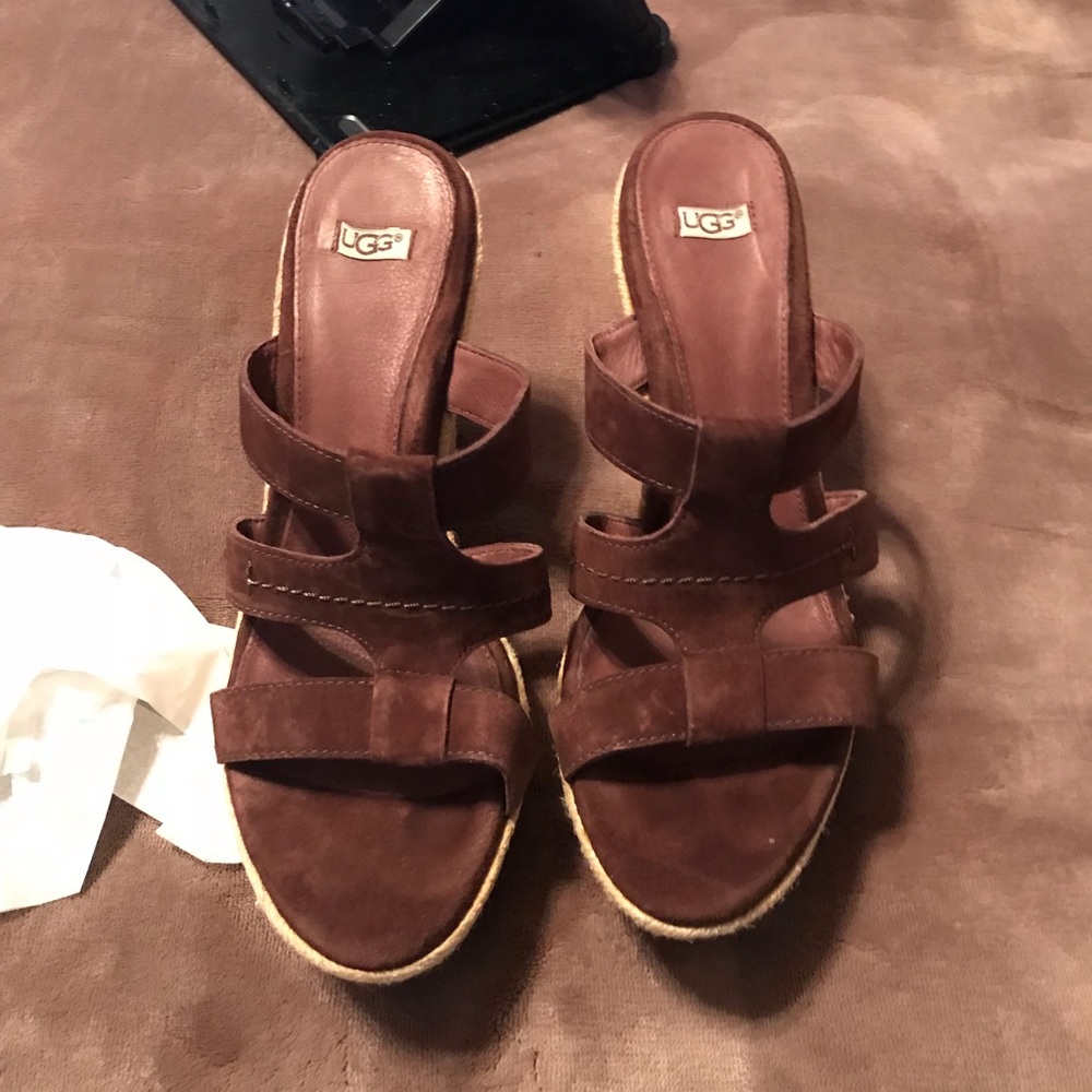 Ugg brown wedges